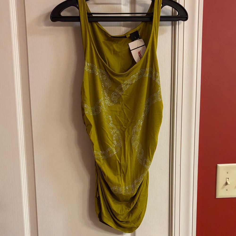 New York & Company‎ Embellished Tank Top NWT – Green Sleeveless Blouse